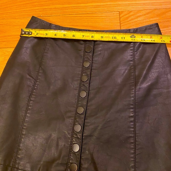 Free People “Oh Snap!” Vegan Leather Mini Skirt - Picture 12 of 12
